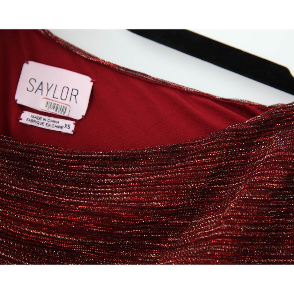 Saylor Laia Purple crepe one-shoulder Dress Size XS - Picture 7 of 10